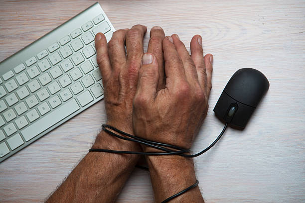 Image result for hands tied by computer cord, photos