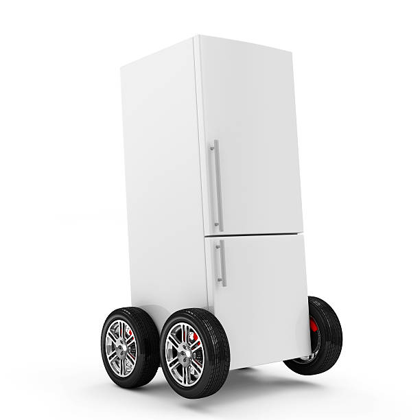 refrigerator-on-wheels-isolated-on-white-background-picture-id500455959