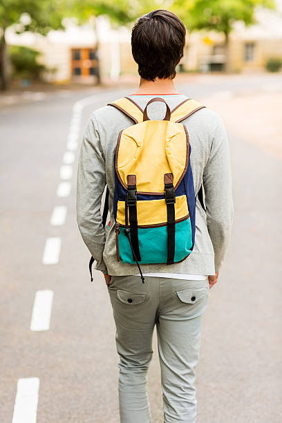 Image result for Student With Backpack Walking On Street