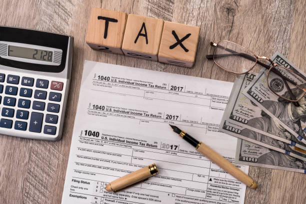 taxation-company-on-wooden-table-1040-fo