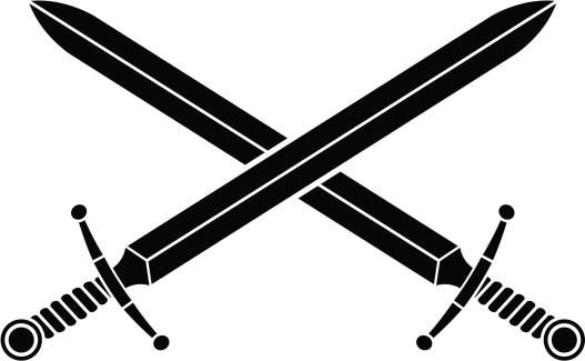 free clipart crossed swords - photo #18