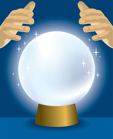 Clip Art Crystal Ball Clipart clip art vector images illustrations istock cartoon of a crystal ball with hands hovering over it illustration