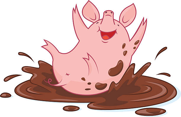 clipart pig in mud - photo #3