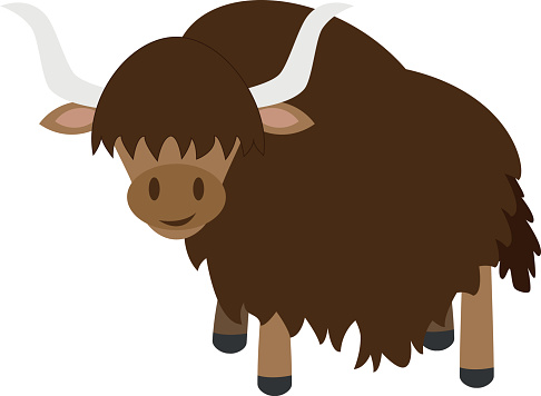 Clip Art Yak Clipart yak clip art vector images illustrations istock cute cartoon illustration illustration