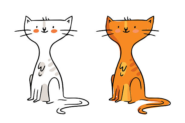 Ginger Cat Clip Art, Vector Images & Illustrations - iStock