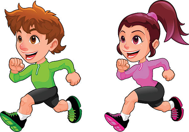 Image result for cartoon kids running