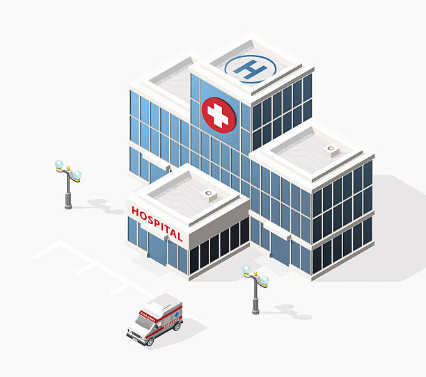 Hospital Building Clip Art, Vector Images & Illustrations - iStock