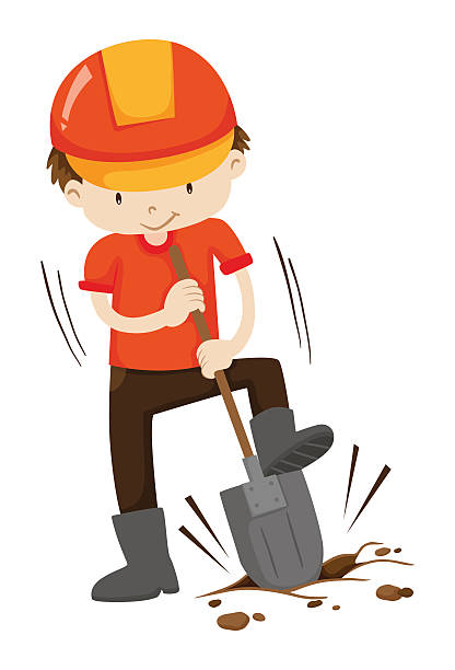 free clipart man digging - photo #17