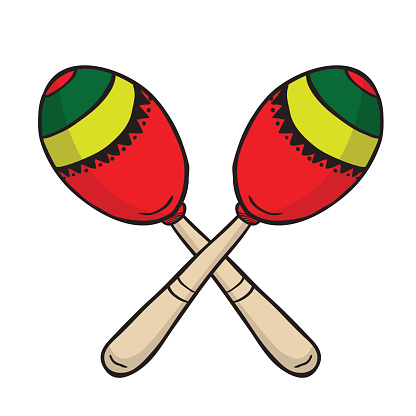 Clip Art Maracas Clipart maracas clip art vector images illustrations istock illustration