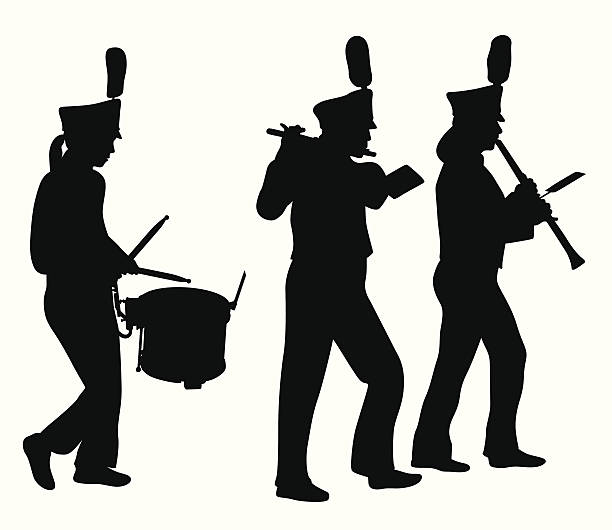Marching Band Silhouette Clip Art, Vector Images & Illustrations iStock