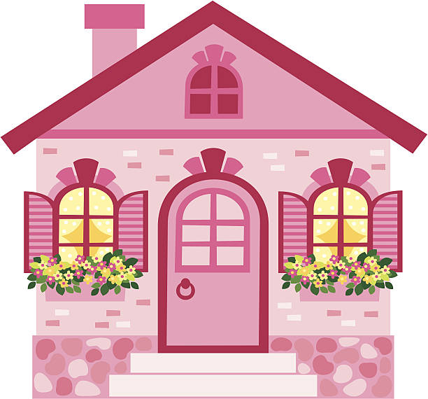 pink house clipart - photo #42
