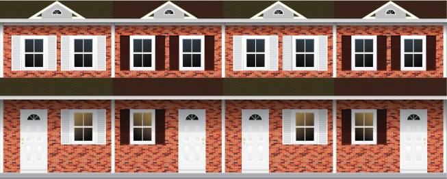 row of houses clipart - photo #45