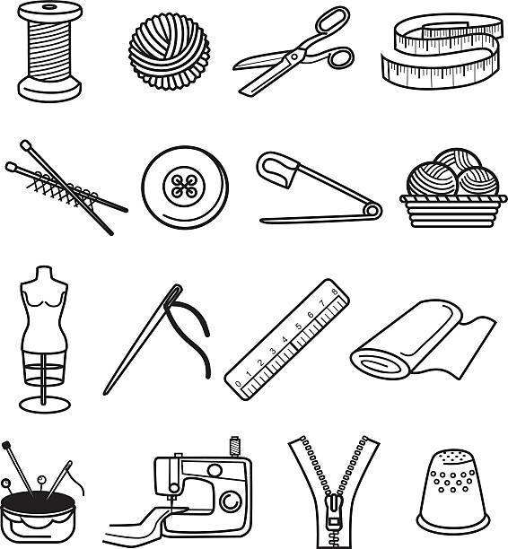 Knitting Needle Clip Art, Vector Images & Illustrations ...