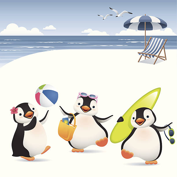 summer penguin clipart - photo #36