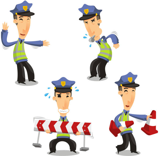 Traffic Cop Clip Art Vector Images And Illustrations Istock