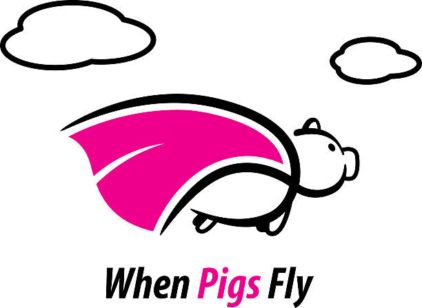 when pigs fly clipart - photo #10