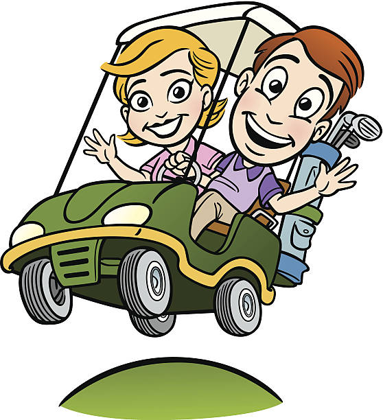 Golf Cart Clip Art, Vector Images & Illustrations iStock