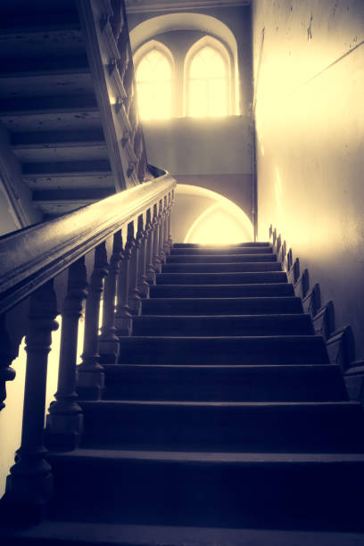 istock Abandoned stairs and room in old house 1000004106