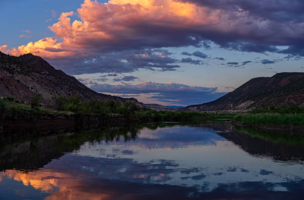 istock Sunset Reflections Mountain River Scenic Landscape Colorado 1000011328