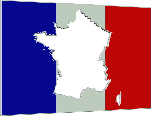 istock France Inverse Flag Map 3D v3 1000017464