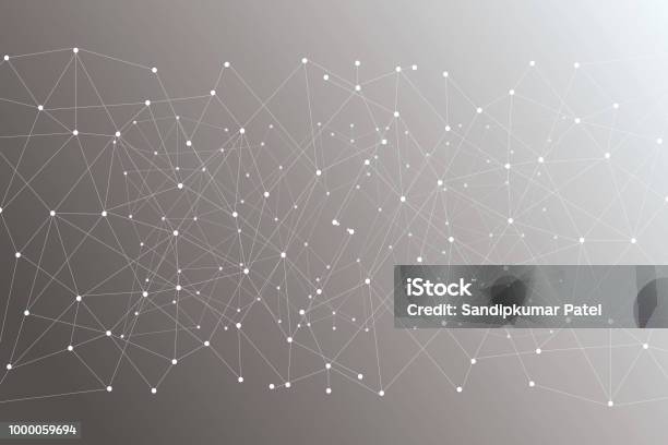 Subtle Background Network Image Abstract Network Background Stock Illustration - Download Image Now ...
