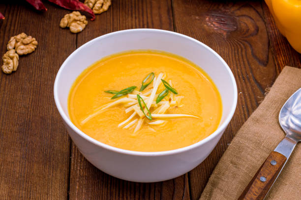 istock Soup cream of pumpkin 1000069436