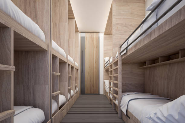 Dormitory room for twelve persons