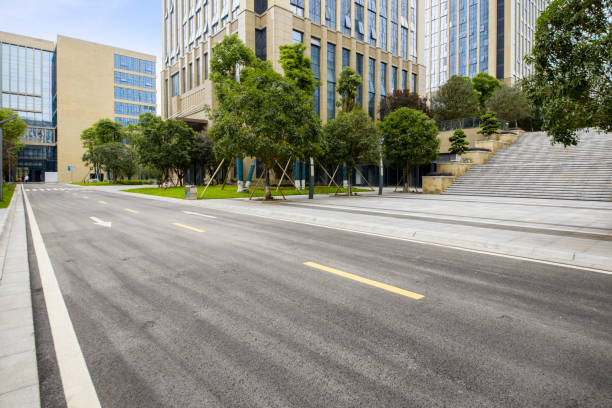 istock empty highway with cityscape and skyline of chongqing,China. 1000073856