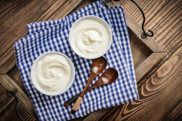 istock Greek yogurt in bowls 1000077734