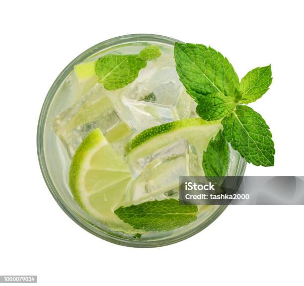 Glass Of Mojito Cocktail Stock Photo - Download Image Now - Cocktail, Mojito, Alcohol - Drink