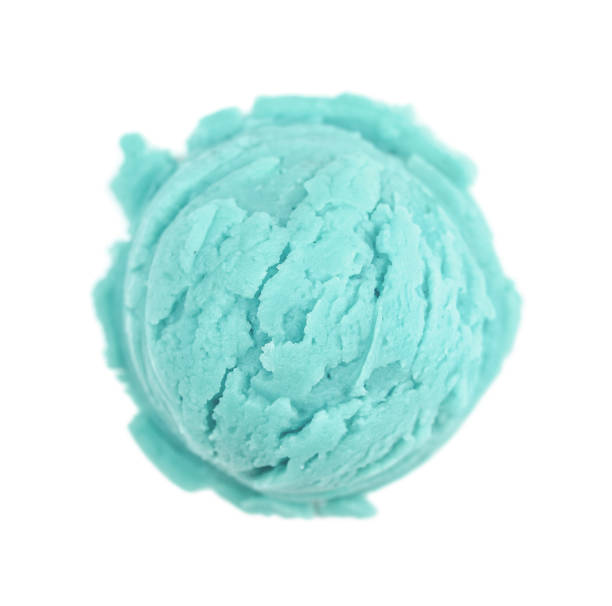 istock Scoop of  blue ice cream 1000082784