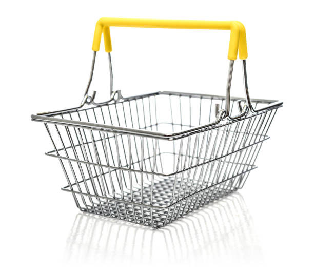 istock Metal shopping basket 1000083166