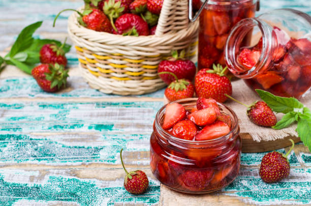 istock Slices of red strawberries 1000093282