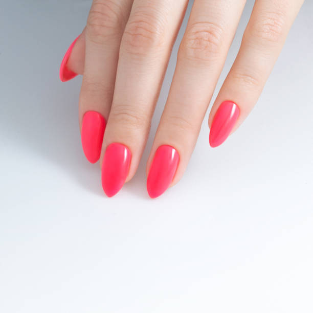 istock Paint your nails. Nail Polish, gel coating 1000094418