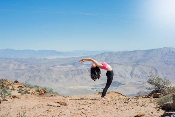 istock Mountain Zen Yoga Back Bend 1000114500