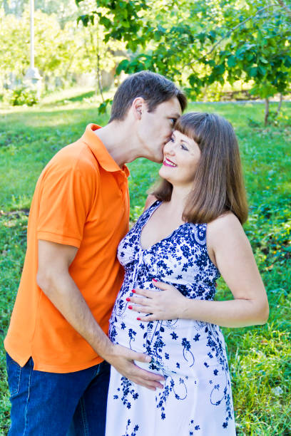 istock Man and woman awaiting baby 1000123926