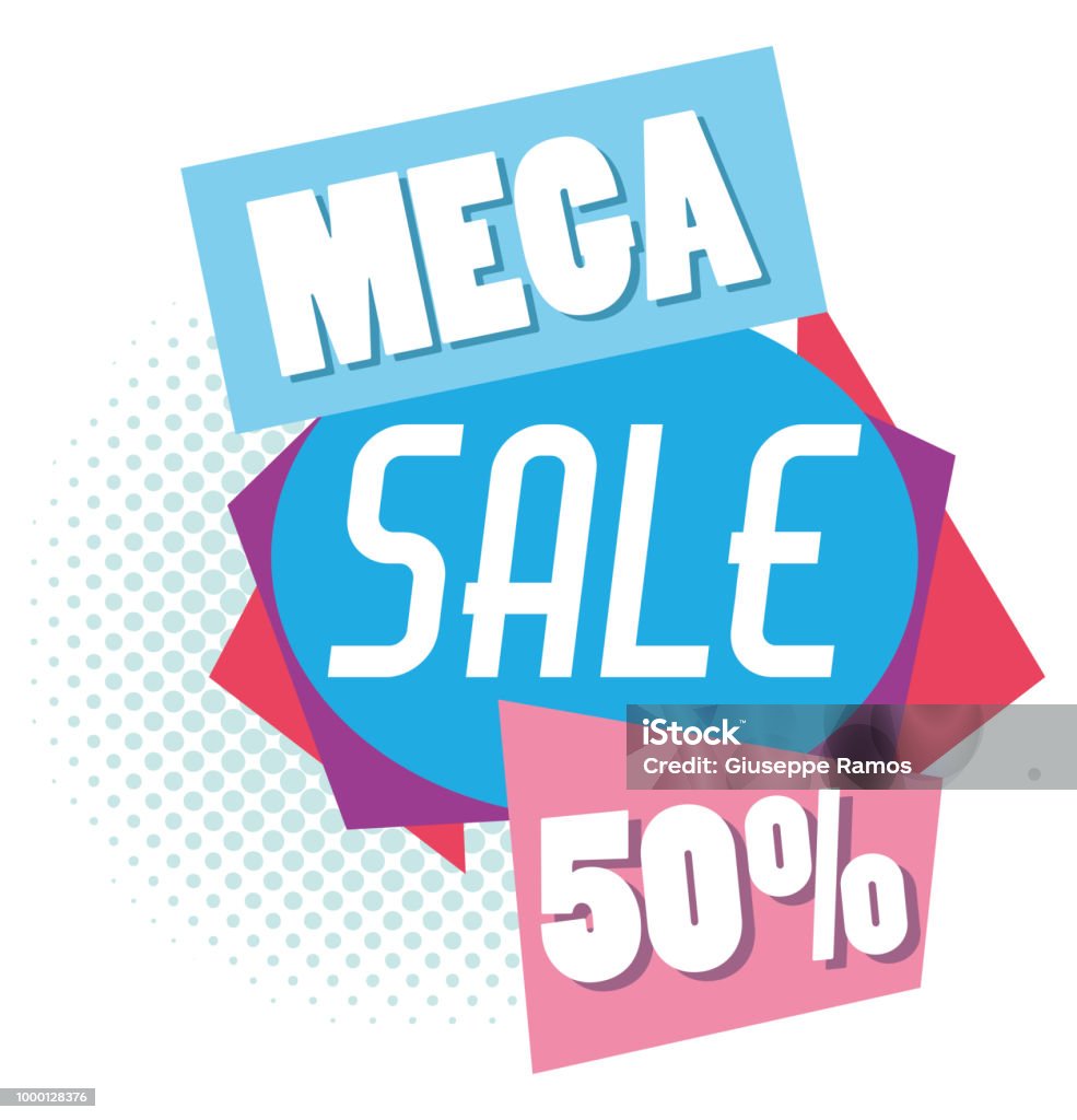 Mega Sale Giảm Giá Poster Phong Cách Memphis Hình minh họa Sẵn có ...