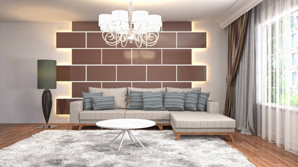 istock Interior of the living room. 3D illustration 1000132122