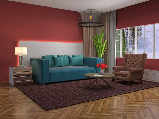 istock Interior of the living room. 3D illustration 1000132948