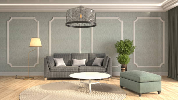 istock Interior of the living room. 3D illustration 1000132964