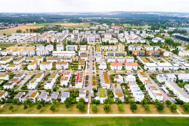 istock New Residential District, Germany, Aerial View 1000137374