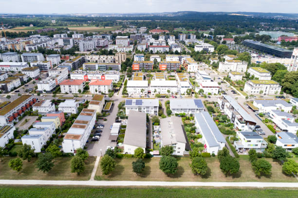 istock New Residential District, Germany, Aerial View 1000138340