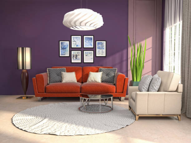 istock Interior of the living room. 3D illustration 1000138368