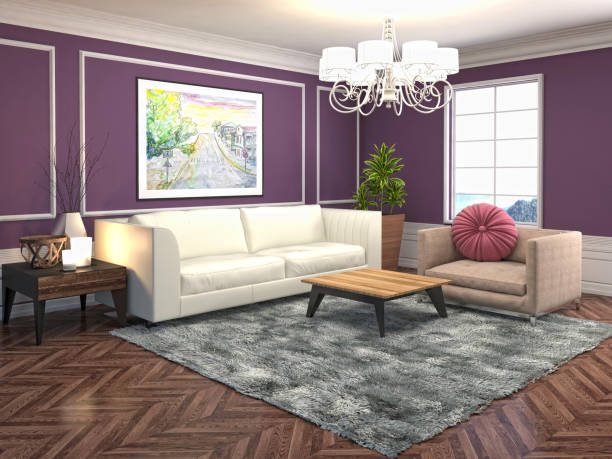 istock Interior of the living room. 3D illustration 1000140532