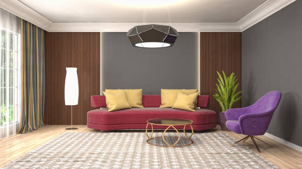 istock Interior of the living room. 3D illustration 1000141938