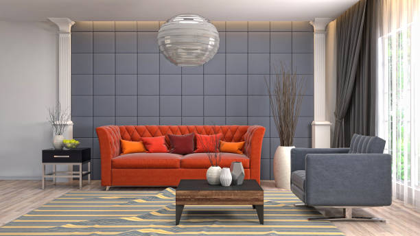 istock Interior of the living room. 3D illustration 1000142632