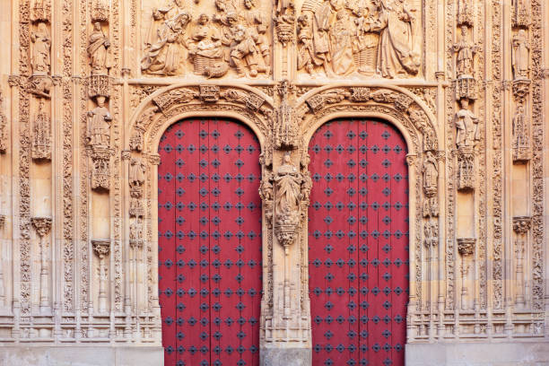 istock Gates Cathedral of Salamanca Spain 1000207232