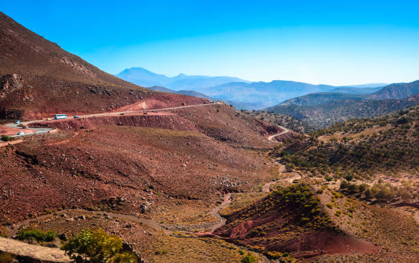 istock Desert road with Atlas Mountains, Morocco 1000242294