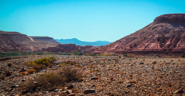 istock Desert road with Atlas Mountains, Morocco 1000242458