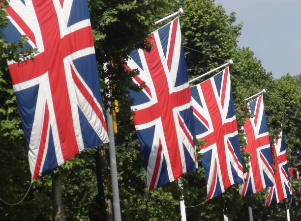 istock British Flag Scene In Westminster London England 1000278576